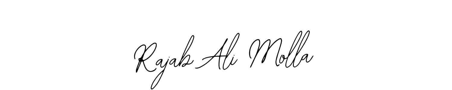 You should practise on your own different ways (Bearetta-2O07w) to write your name (Rajab Ali Molla) in signature. don't let someone else do it for you. Rajab Ali Molla signature style 12 images and pictures png