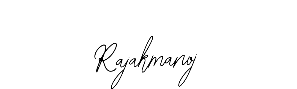 How to make Rajakmanoj name signature. Use Bearetta-2O07w style for creating short signs online. This is the latest handwritten sign. Rajakmanoj signature style 12 images and pictures png
