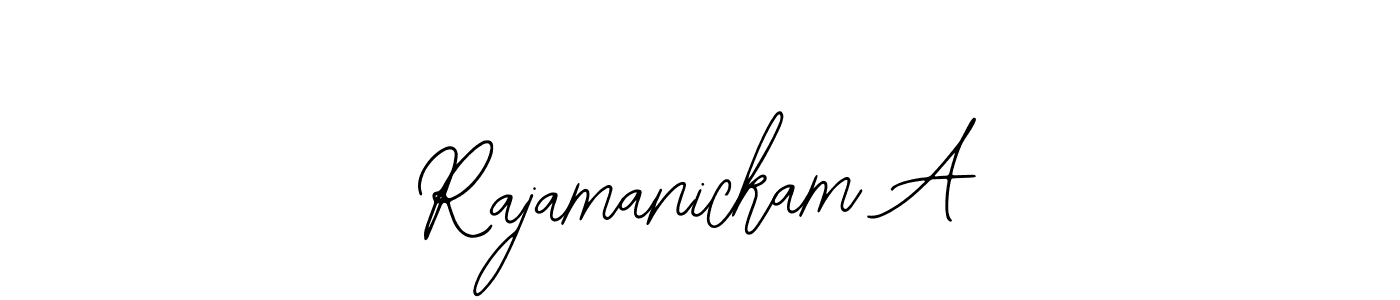 Use a signature maker to create a handwritten signature online. With this signature software, you can design (Bearetta-2O07w) your own signature for name Rajamanickam A. Rajamanickam A signature style 12 images and pictures png