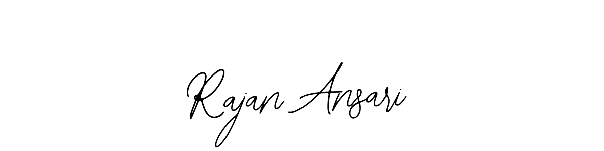 How to make Rajan Ansari name signature. Use Bearetta-2O07w style for creating short signs online. This is the latest handwritten sign. Rajan Ansari signature style 12 images and pictures png