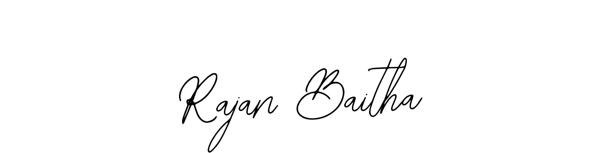 Similarly Bearetta-2O07w is the best handwritten signature design. Signature creator online .You can use it as an online autograph creator for name Rajan Baitha. Rajan Baitha signature style 12 images and pictures png