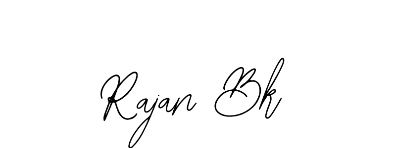 Design your own signature with our free online signature maker. With this signature software, you can create a handwritten (Bearetta-2O07w) signature for name Rajan Bk. Rajan Bk signature style 12 images and pictures png