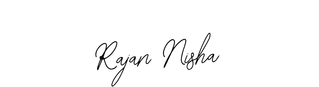 The best way (Bearetta-2O07w) to make a short signature is to pick only two or three words in your name. The name Rajan Nisha include a total of six letters. For converting this name. Rajan Nisha signature style 12 images and pictures png