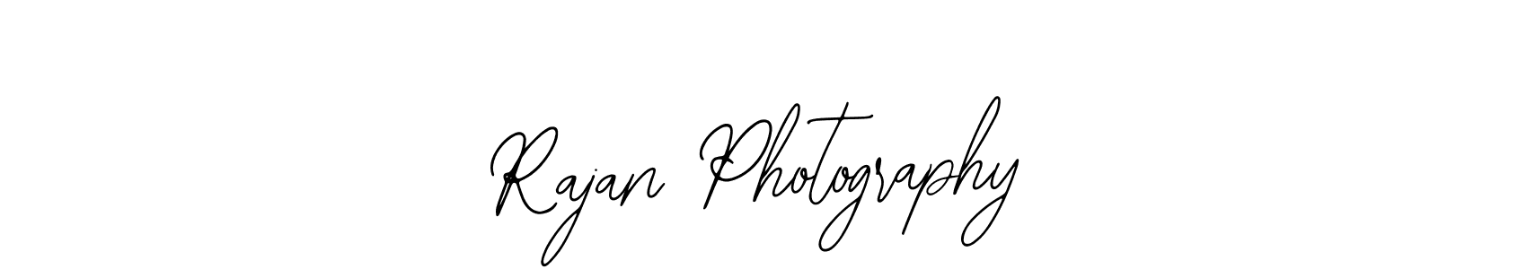 How to make Rajan Photography name signature. Use Bearetta-2O07w style for creating short signs online. This is the latest handwritten sign. Rajan Photography signature style 12 images and pictures png