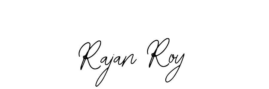 How to make Rajan Roy name signature. Use Bearetta-2O07w style for creating short signs online. This is the latest handwritten sign. Rajan Roy signature style 12 images and pictures png