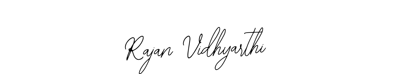 You should practise on your own different ways (Bearetta-2O07w) to write your name (Rajan Vidhyarthi) in signature. don't let someone else do it for you. Rajan Vidhyarthi signature style 12 images and pictures png