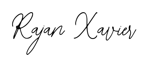A sleek calligraphic signature for name Rajan Xavier utilizing Bearetta-2O07w styling. Great for adding personal signatures to photos and art. Rajan Xavier signature style 12 images and pictures png