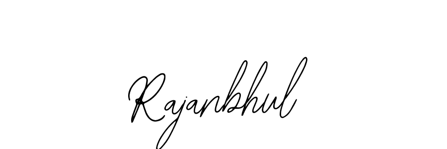 You should practise on your own different ways (Bearetta-2O07w) to write your name (Rajanbhul) in signature. don't let someone else do it for you. Rajanbhul signature style 12 images and pictures png