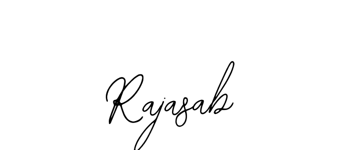 Use a signature maker to create a handwritten signature online. With this signature software, you can design (Bearetta-2O07w) your own signature for name Rajasab. Rajasab signature style 12 images and pictures png