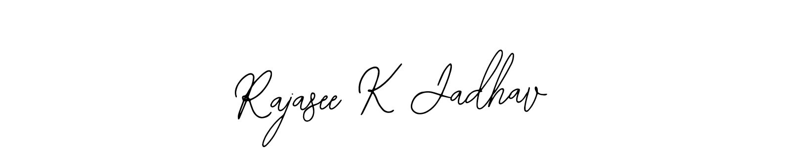 The best way (Bearetta-2O07w) to make a short signature is to pick only two or three words in your name. The name Rajasee K Jadhav include a total of six letters. For converting this name. Rajasee K Jadhav signature style 12 images and pictures png