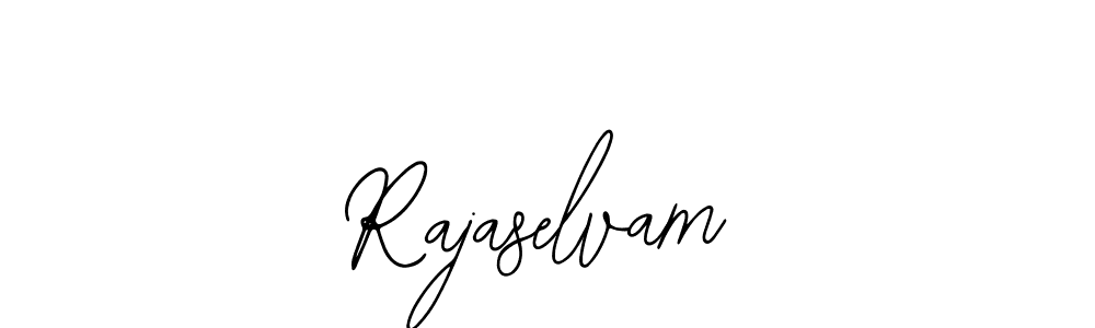 How to make Rajaselvam name signature. Use Bearetta-2O07w style for creating short signs online. This is the latest handwritten sign. Rajaselvam signature style 12 images and pictures png