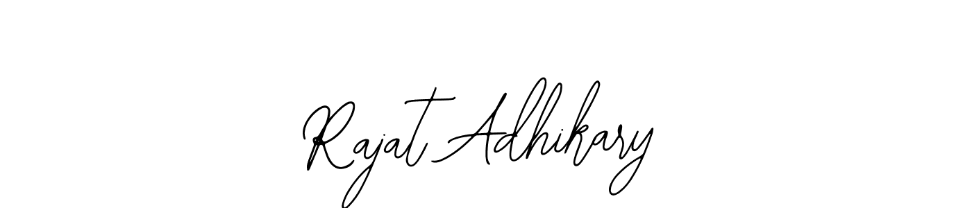 How to make Rajat Adhikary name signature. Use Bearetta-2O07w style for creating short signs online. This is the latest handwritten sign. Rajat Adhikary signature style 12 images and pictures png