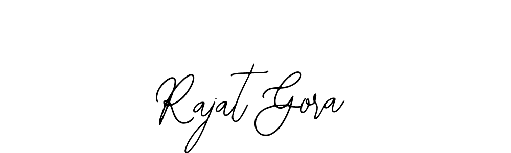 How to make Rajat Gora name signature. Use Bearetta-2O07w style for creating short signs online. This is the latest handwritten sign. Rajat Gora signature style 12 images and pictures png