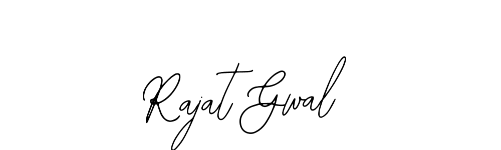 How to make Rajat Gwal name signature. Use Bearetta-2O07w style for creating short signs online. This is the latest handwritten sign. Rajat Gwal signature style 12 images and pictures png