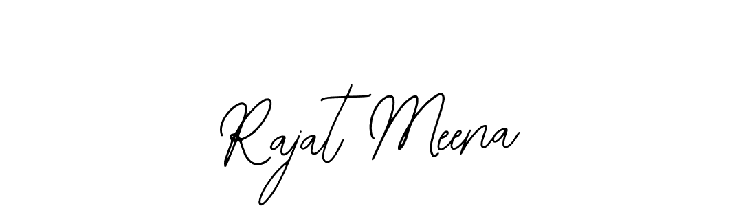 Bearetta-2O07w is a professional signature style that is perfect for those who want to add a touch of class to their signature. It is also a great choice for those who want to make their signature more unique. Get Rajat Meena name to fancy signature for free. Rajat Meena signature style 12 images and pictures png