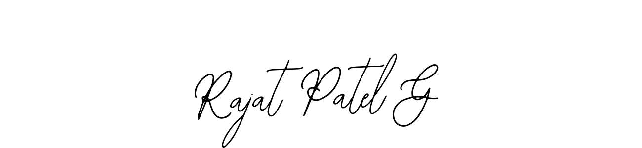 How to Draw Rajat Patel G signature style? Bearetta-2O07w is a latest design signature styles for name Rajat Patel G. Rajat Patel G signature style 12 images and pictures png