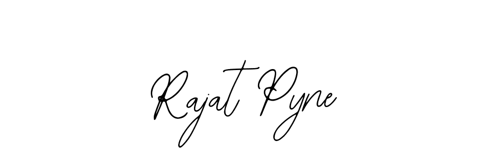 You should practise on your own different ways (Bearetta-2O07w) to write your name (Rajat Pyne) in signature. don't let someone else do it for you. Rajat Pyne signature style 12 images and pictures png