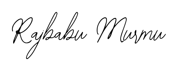 A sleek calligraphic signature for name Rajbabu Murmu utilizing Bearetta-2O07w styling. Great for adding personal signatures to photos and art. Rajbabu Murmu signature style 12 images and pictures png