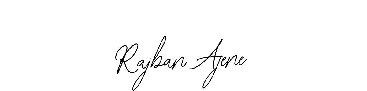 You should practise on your own different ways (Bearetta-2O07w) to write your name (Rajban Ajene) in signature. don't let someone else do it for you. Rajban Ajene signature style 12 images and pictures png