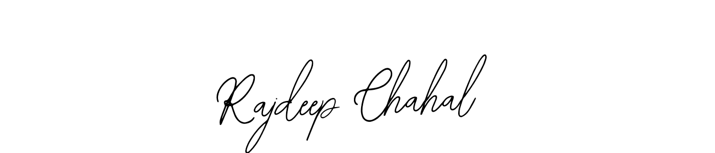 How to make Rajdeep Chahal name signature. Use Bearetta-2O07w style for creating short signs online. This is the latest handwritten sign. Rajdeep Chahal signature style 12 images and pictures png
