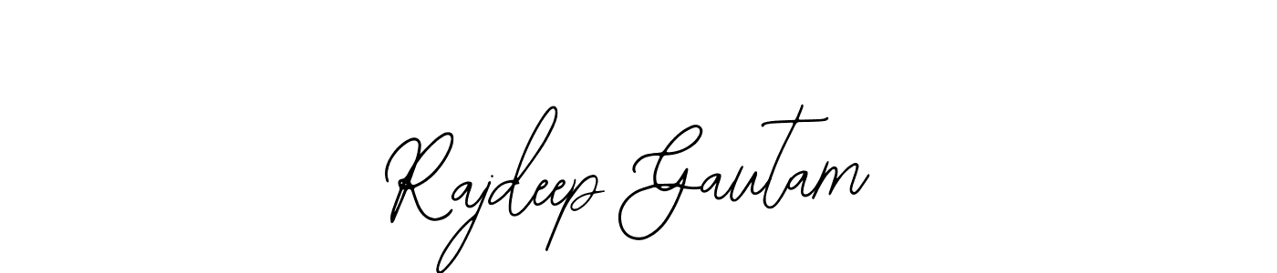 How to make Rajdeep Gautam name signature. Use Bearetta-2O07w style for creating short signs online. This is the latest handwritten sign. Rajdeep Gautam signature style 12 images and pictures png