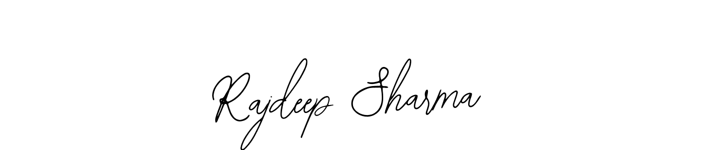 How to make Rajdeep Sharma name signature. Use Bearetta-2O07w style for creating short signs online. This is the latest handwritten sign. Rajdeep Sharma signature style 12 images and pictures png