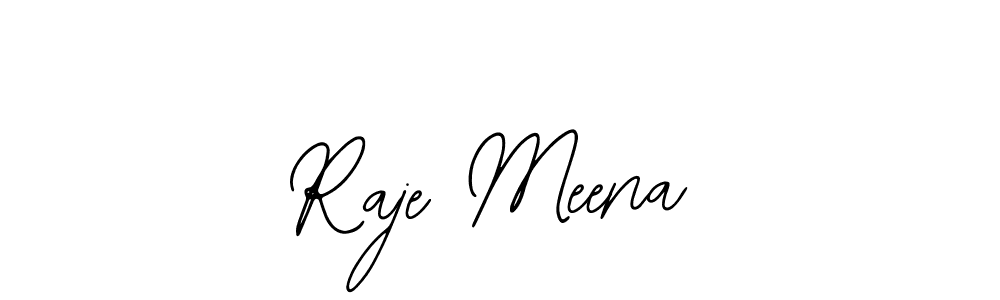 Use a signature maker to create a handwritten signature online. With this signature software, you can design (Bearetta-2O07w) your own signature for name Raje Meena. Raje Meena signature style 12 images and pictures png