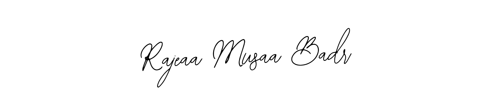 You can use this online signature creator to create a handwritten signature for the name Rajeaa Musaa Badr. This is the best online autograph maker. Rajeaa Musaa Badr signature style 12 images and pictures png