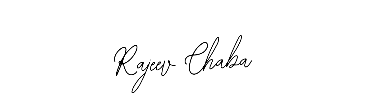 Use a signature maker to create a handwritten signature online. With this signature software, you can design (Bearetta-2O07w) your own signature for name Rajeev Chaba. Rajeev Chaba signature style 12 images and pictures png