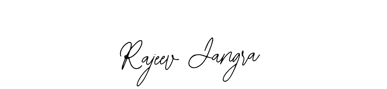 Use a signature maker to create a handwritten signature online. With this signature software, you can design (Bearetta-2O07w) your own signature for name Rajeev Jangra. Rajeev Jangra signature style 12 images and pictures png