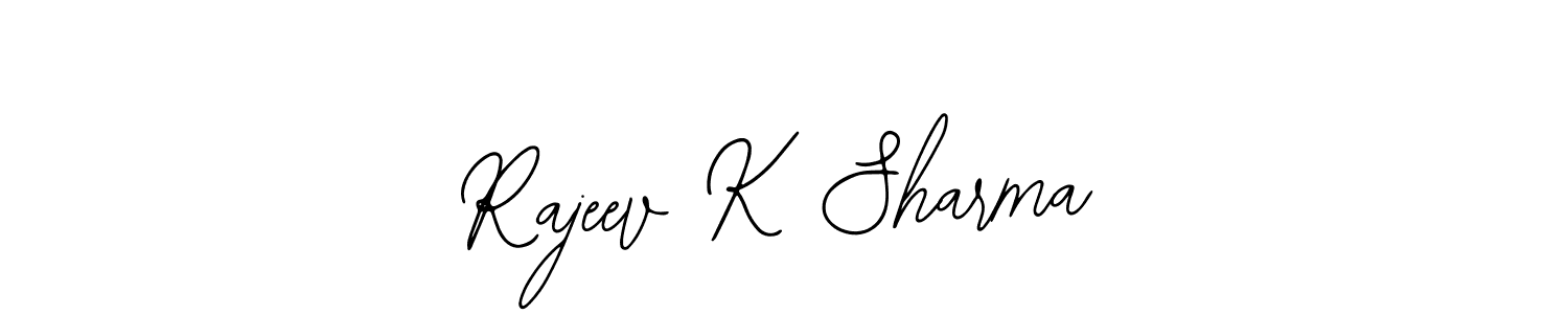 Make a short Rajeev K Sharma signature style. Manage your documents anywhere anytime using Bearetta-2O07w. Create and add eSignatures, submit forms, share and send files easily. Rajeev K Sharma signature style 12 images and pictures png
