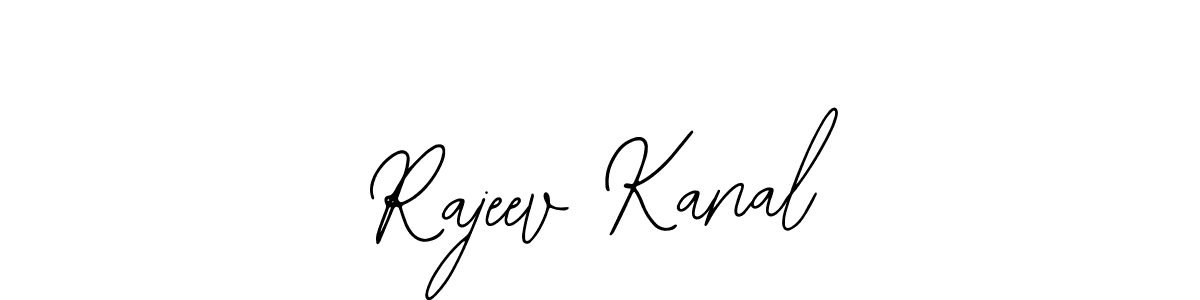 You should practise on your own different ways (Bearetta-2O07w) to write your name (Rajeev Kanal) in signature. don't let someone else do it for you. Rajeev Kanal signature style 12 images and pictures png