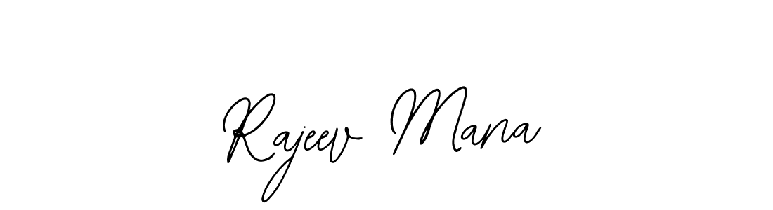 Also we have Rajeev Mana name is the best signature style. Create professional handwritten signature collection using Bearetta-2O07w autograph style. Rajeev Mana signature style 12 images and pictures png