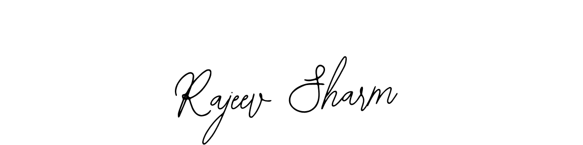 Make a short Rajeev Sharm signature style. Manage your documents anywhere anytime using Bearetta-2O07w. Create and add eSignatures, submit forms, share and send files easily. Rajeev Sharm signature style 12 images and pictures png