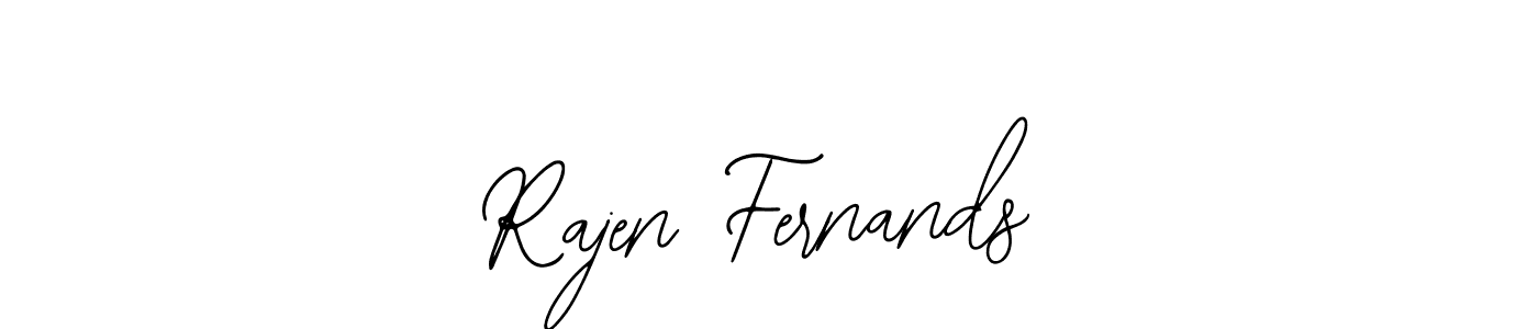 Use a signature maker to create a handwritten signature online. With this signature software, you can design (Bearetta-2O07w) your own signature for name Rajen Fernands. Rajen Fernands signature style 12 images and pictures png