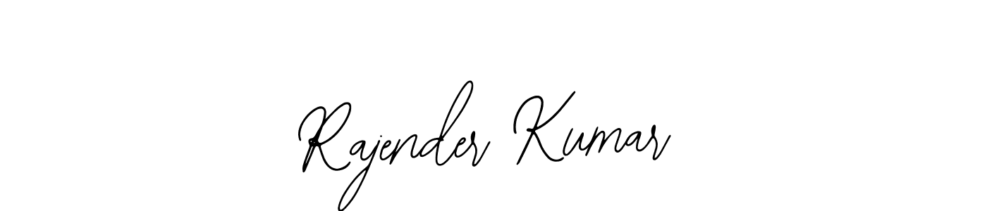 Design your own signature with our free online signature maker. With this signature software, you can create a handwritten (Bearetta-2O07w) signature for name Rajender Kumar. Rajender Kumar signature style 12 images and pictures png