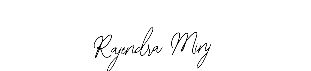 Use a signature maker to create a handwritten signature online. With this signature software, you can design (Bearetta-2O07w) your own signature for name Rajendra Minj. Rajendra Minj signature style 12 images and pictures png