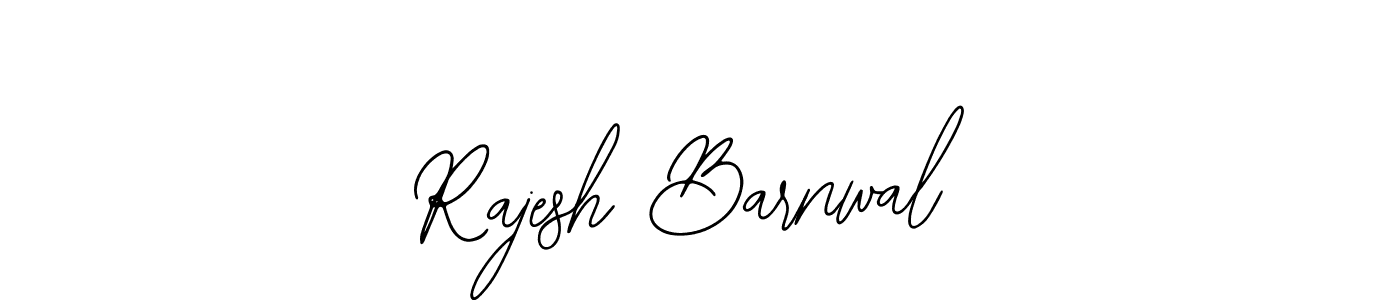 How to make Rajesh Barnwal name signature. Use Bearetta-2O07w style for creating short signs online. This is the latest handwritten sign. Rajesh Barnwal signature style 12 images and pictures png