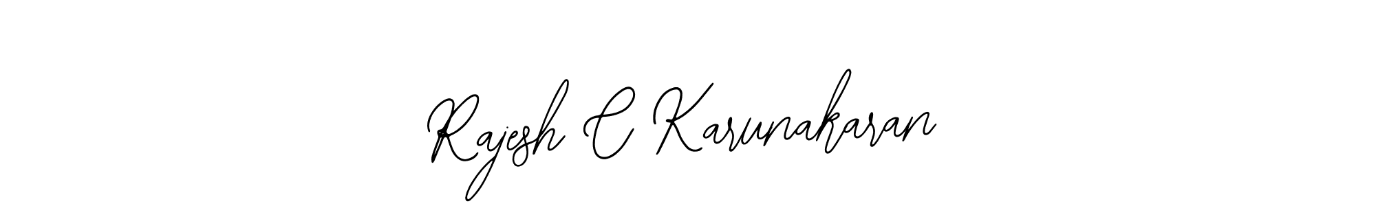 Create a beautiful signature design for name Rajesh C Karunakaran. With this signature (Bearetta-2O07w) fonts, you can make a handwritten signature for free. Rajesh C Karunakaran signature style 12 images and pictures png