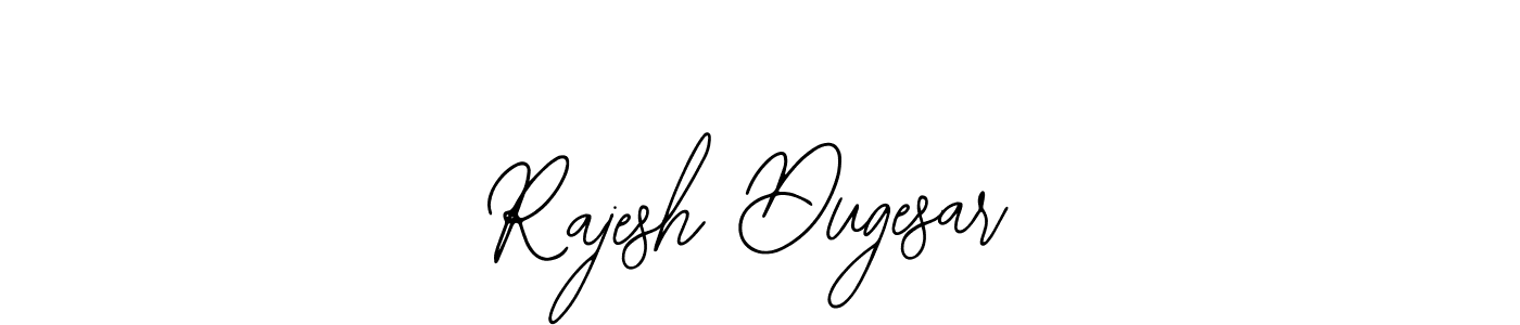 The best way (Bearetta-2O07w) to make a short signature is to pick only two or three words in your name. The name Rajesh Dugesar include a total of six letters. For converting this name. Rajesh Dugesar signature style 12 images and pictures png