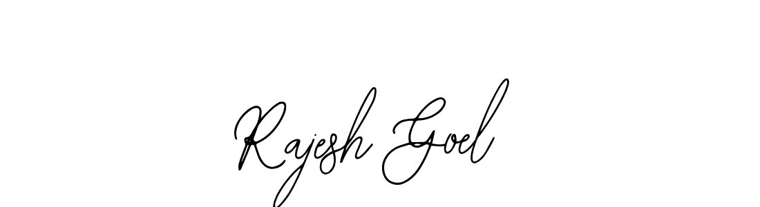 Bearetta-2O07w is a professional signature style that is perfect for those who want to add a touch of class to their signature. It is also a great choice for those who want to make their signature more unique. Get Rajesh Goel name to fancy signature for free. Rajesh Goel signature style 12 images and pictures png