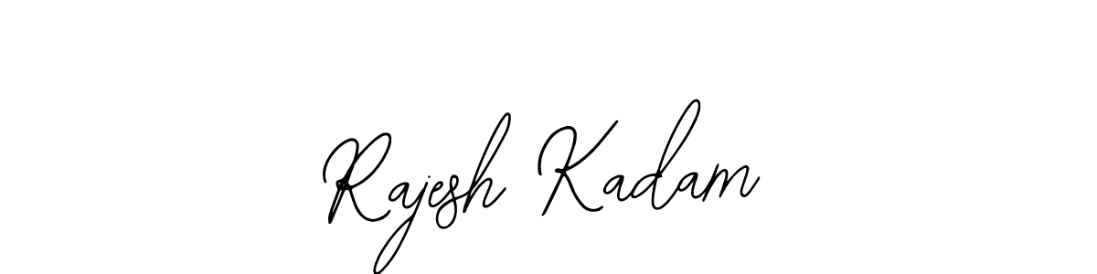 Bearetta-2O07w is a professional signature style that is perfect for those who want to add a touch of class to their signature. It is also a great choice for those who want to make their signature more unique. Get Rajesh Kadam name to fancy signature for free. Rajesh Kadam signature style 12 images and pictures png