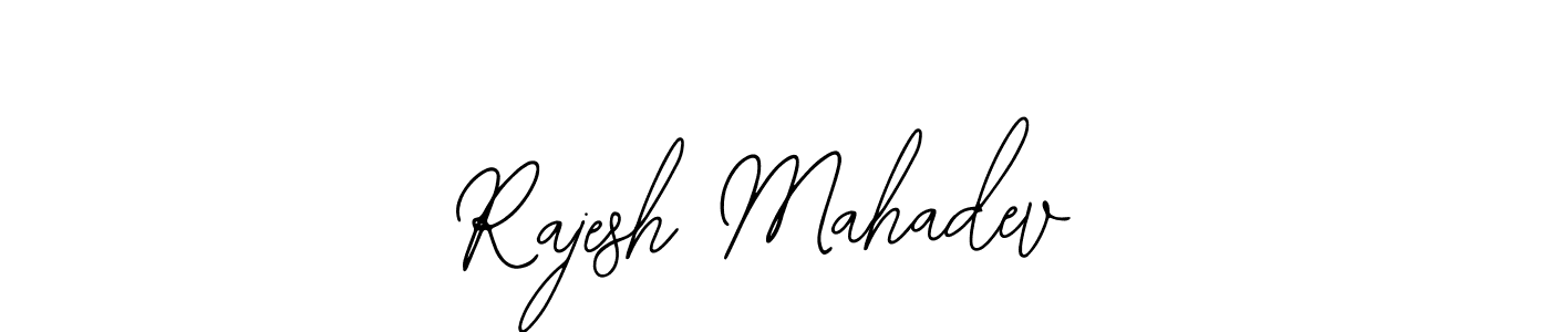Use a signature maker to create a handwritten signature online. With this signature software, you can design (Bearetta-2O07w) your own signature for name Rajesh Mahadev. Rajesh Mahadev signature style 12 images and pictures png