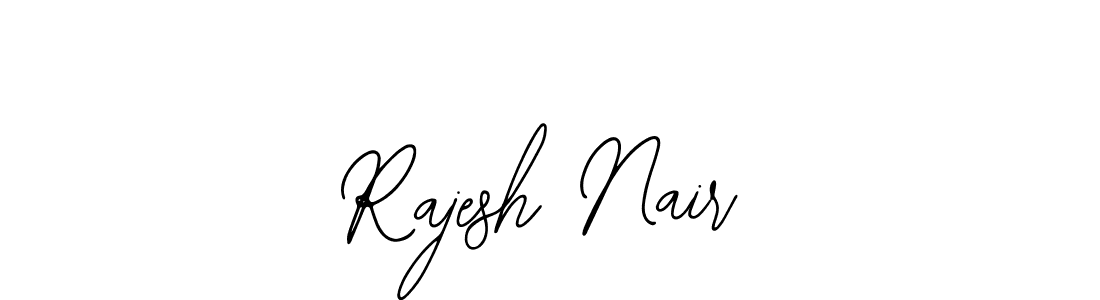 How to make Rajesh Nair name signature. Use Bearetta-2O07w style for creating short signs online. This is the latest handwritten sign. Rajesh Nair signature style 12 images and pictures png