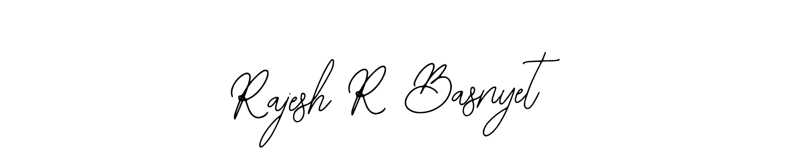 This is the best signature style for the Rajesh R Basnyet name. Also you like these signature font (Bearetta-2O07w). Mix name signature. Rajesh R Basnyet signature style 12 images and pictures png