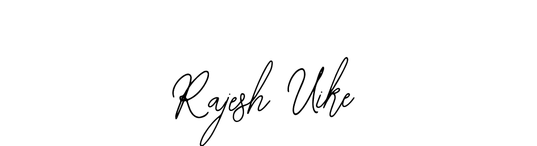 The best way (Bearetta-2O07w) to make a short signature is to pick only two or three words in your name. The name Rajesh Uike include a total of six letters. For converting this name. Rajesh Uike signature style 12 images and pictures png