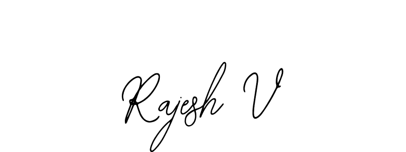 Make a beautiful signature design for name Rajesh V. With this signature (Bearetta-2O07w) style, you can create a handwritten signature for free. Rajesh V signature style 12 images and pictures png