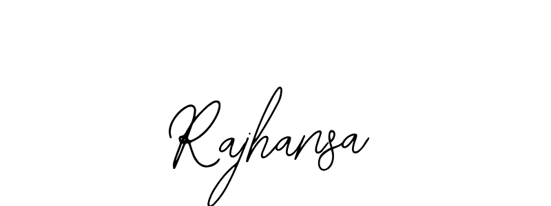 How to make Rajhansa name signature. Use Bearetta-2O07w style for creating short signs online. This is the latest handwritten sign. Rajhansa signature style 12 images and pictures png