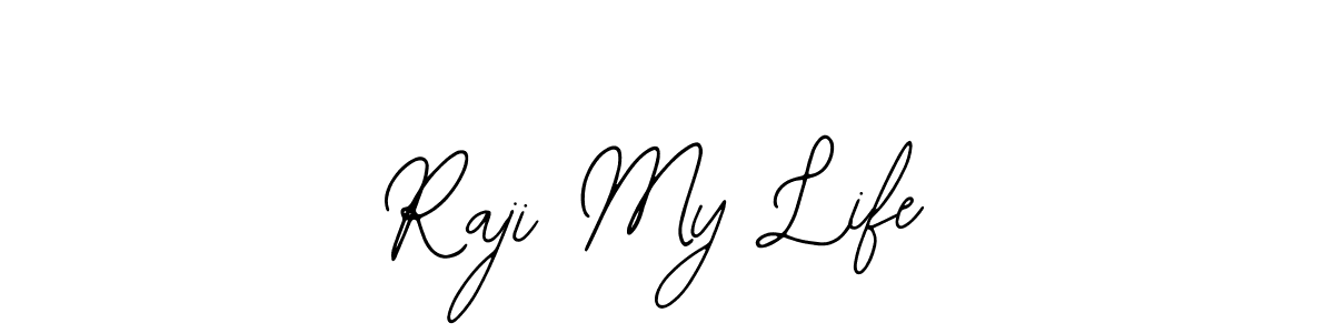 This is the best signature style for the Raji My Life name. Also you like these signature font (Bearetta-2O07w). Mix name signature. Raji My Life signature style 12 images and pictures png