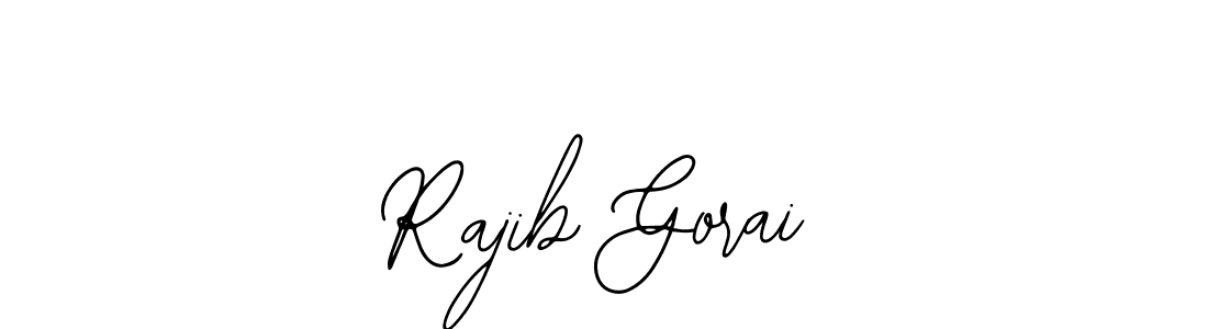 How to make Rajib Gorai name signature. Use Bearetta-2O07w style for creating short signs online. This is the latest handwritten sign. Rajib Gorai signature style 12 images and pictures png